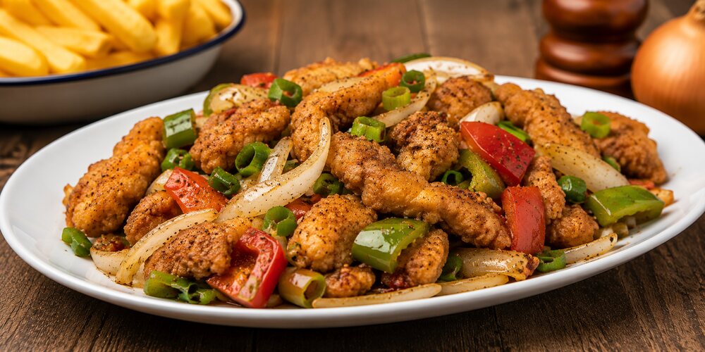 Salt and pepper dish